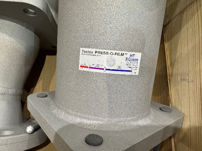 Measurement of surface profile using replica tape according to ASTM D4417 Method C