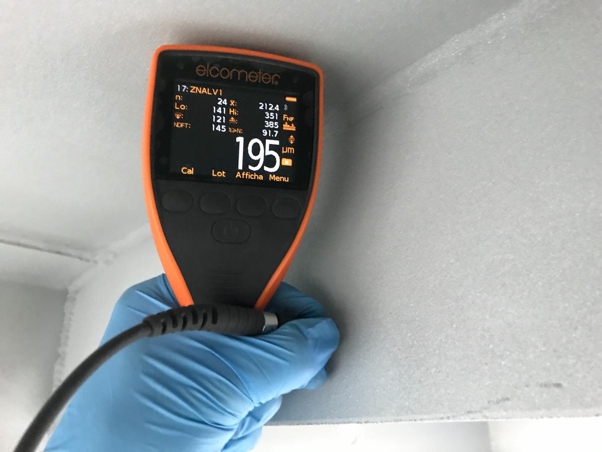 Measurement of thermal spray coating thickness